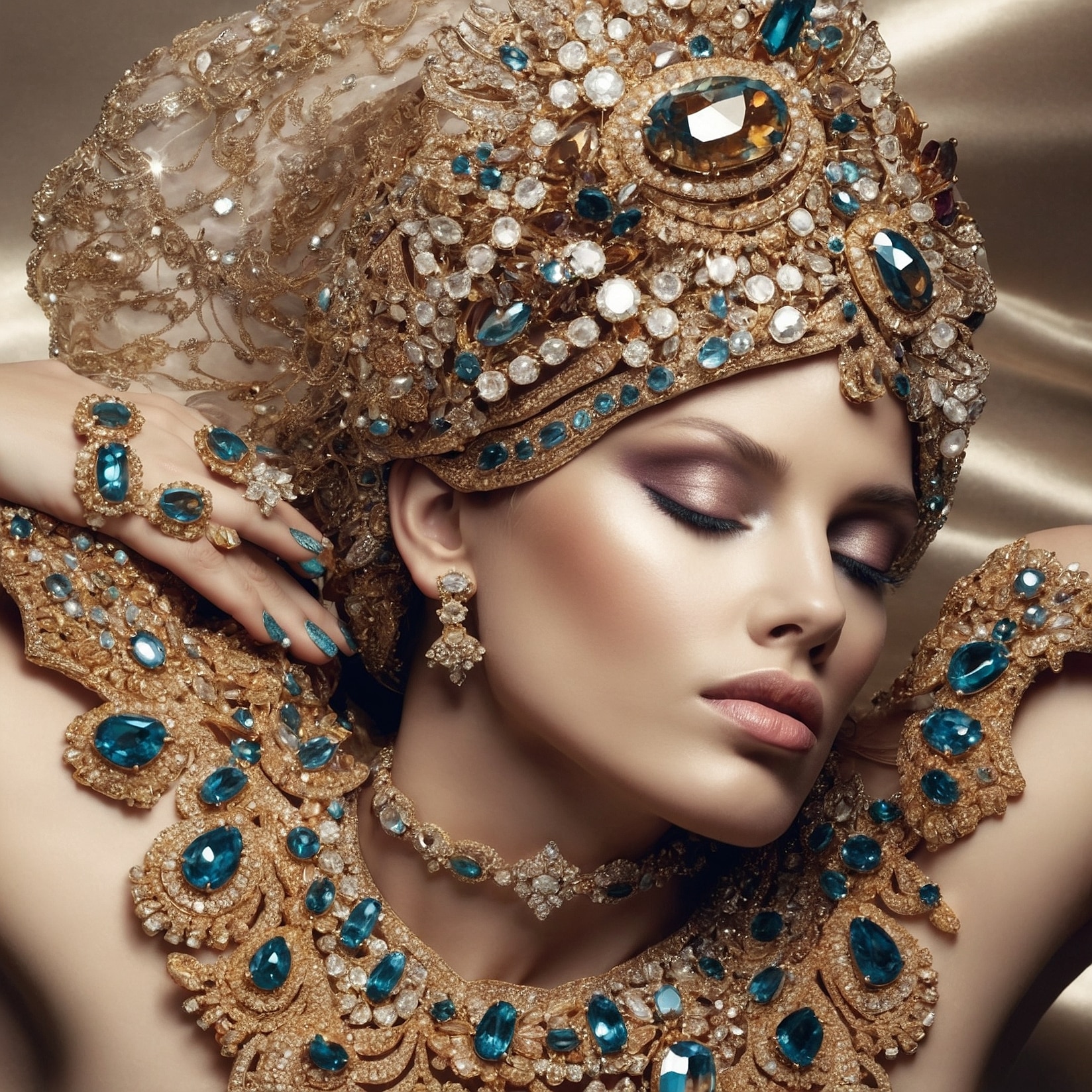 Colección joyas modernas elegantes