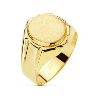 Sello Oro Amarillo Caballero Hueco. Zona Grabado: 12X10 Mm