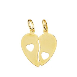Colgante Corazon Partido 17X15mm