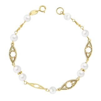 Pulsera Comunion Perla 5 Mm 18Cm
