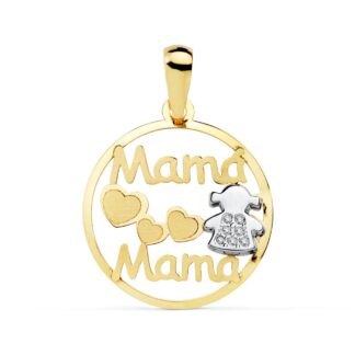 Colgante Mama Bicolor Ni�A 18 Mm