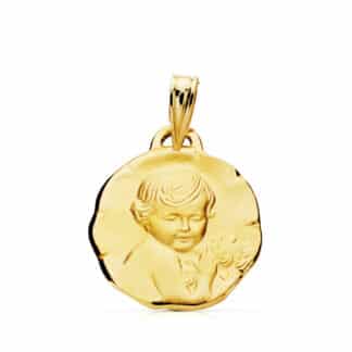 Medalla Oro Amarillo Angel Querubin 15Mm