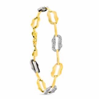 Pulsera Oro Bicolor 19Cm