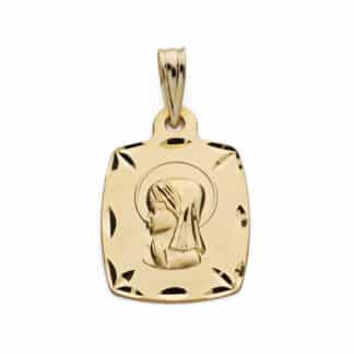 Medalla Oro Amarillo Virgen Ni�A 19X13 Mm