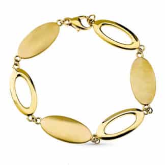 Pulsera Oro Amarillo Hueca 19Cm