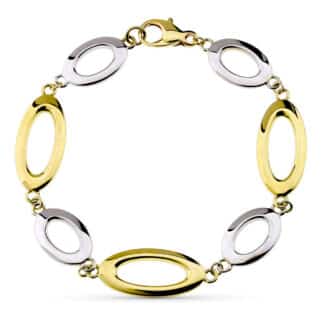 Pulsera Oro Amarillo Hueca 19Cm