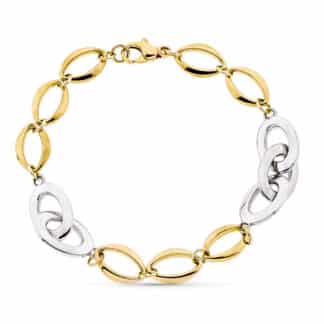 Pulsera Oro Amarillo Hueca 20.5 Cm