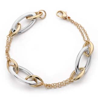 Pulsera Oro Amarillo Hueca 19.5Cm