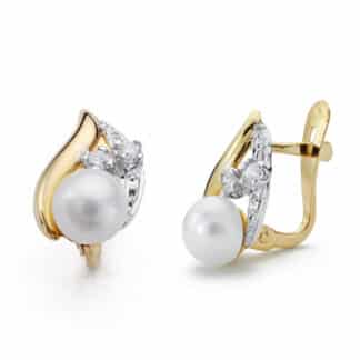 Pendientes Bicolor 11X7 Mm