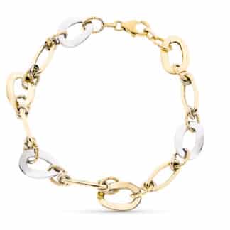 Pulsera Oro Amarillo Hueca 20.5 Cm