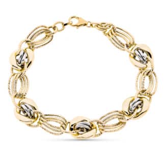 Pulsera Oro Amarillo Hueca 20Cm