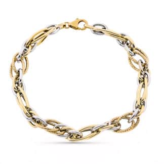 Pulsera Oro Amarillo Hueca 20Cm
