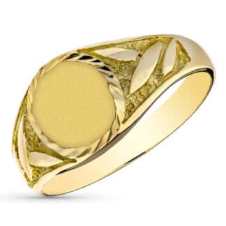 Sello Oro Amarillo Macizo Cadete. Zona Grabado Oval: 9X8 Mm