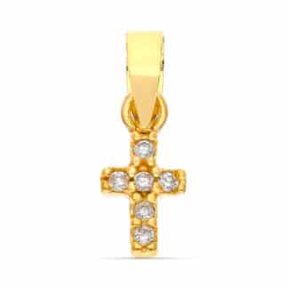 Colgante Oro Amarillo Diamantes 0.03 Cts 6X4 Mm