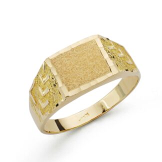 Sello Oro Amarillo Macizo Cadete. Zona Grabado: 12X9 Mm