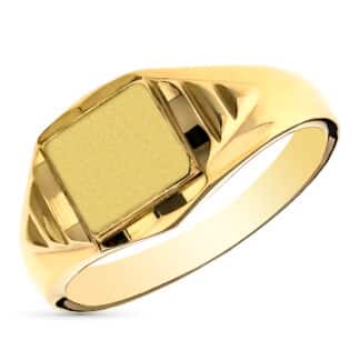 Sello Oro Amarillo Macizo Cadete. Zona Grabado: 8X7 Mm