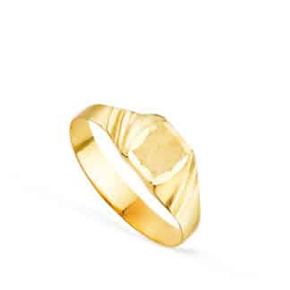 Sello Bebe Oro Amarillo Hueco Tallado. Zona Grabado: 5 X 4,5 Mm